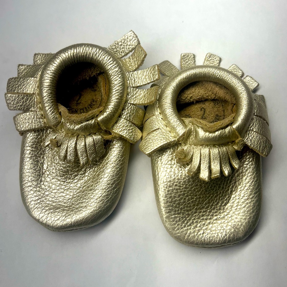 Freshly Picked Gold Toddler Moccasins